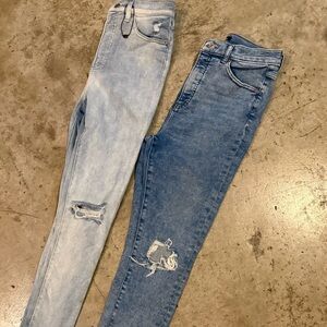 Express Super High Rise Skinny Jeans - size 8R